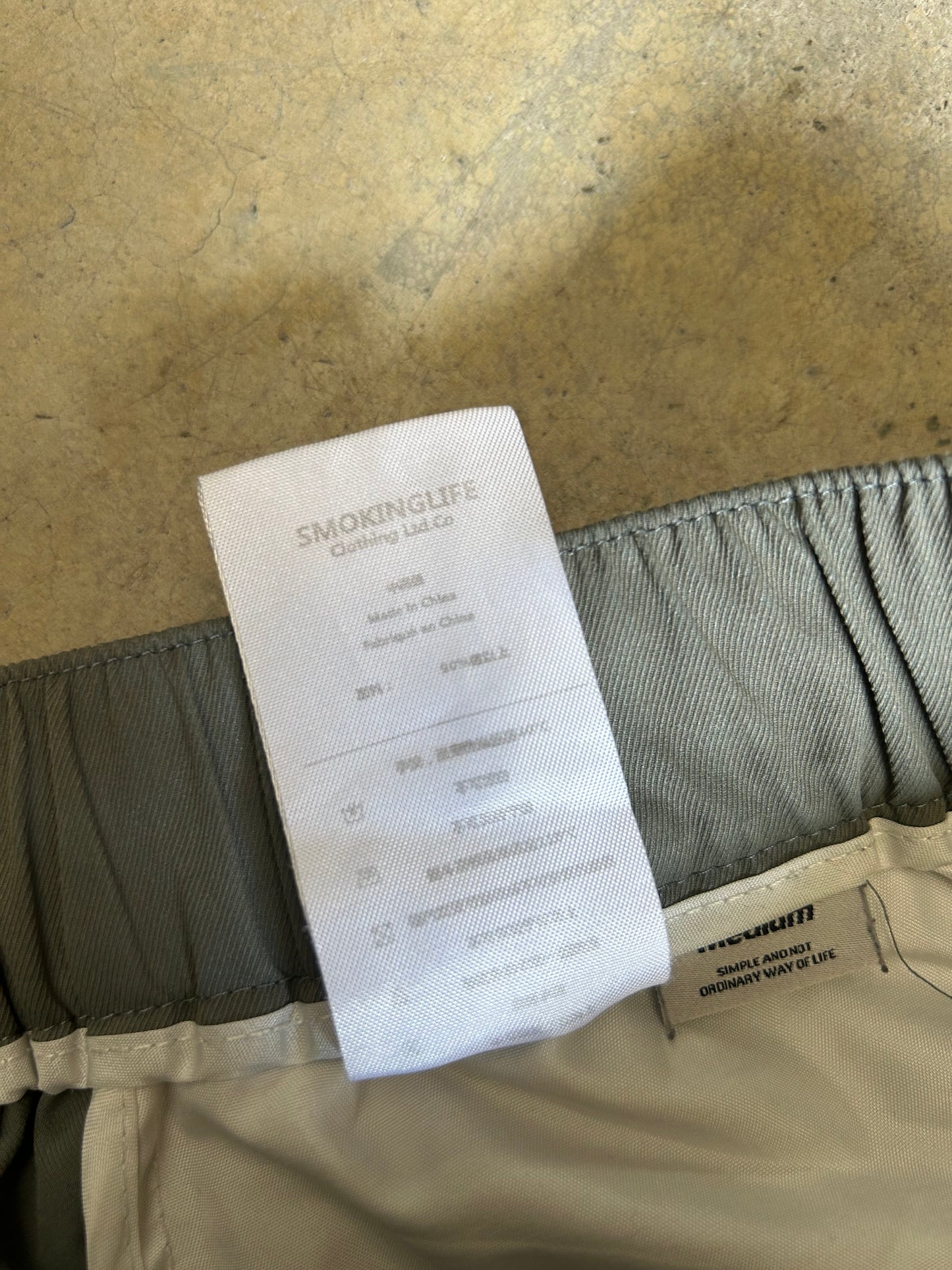 Smoking Life Cargo Pants Nylon Grey size Medium 30
