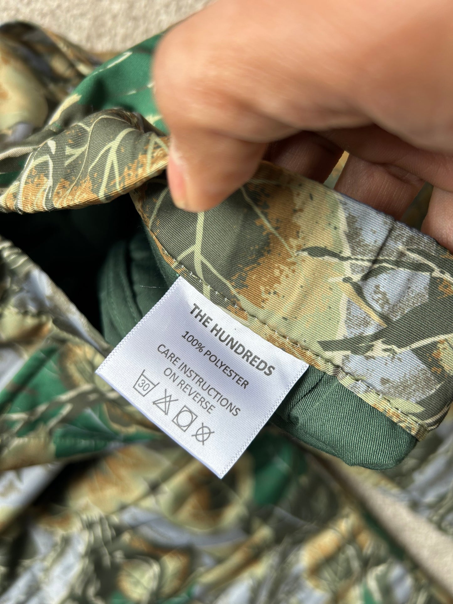 The Hundreds Green Camo Padded Pants, also referred to as the Moro Hybrid Pants. Large 32-36