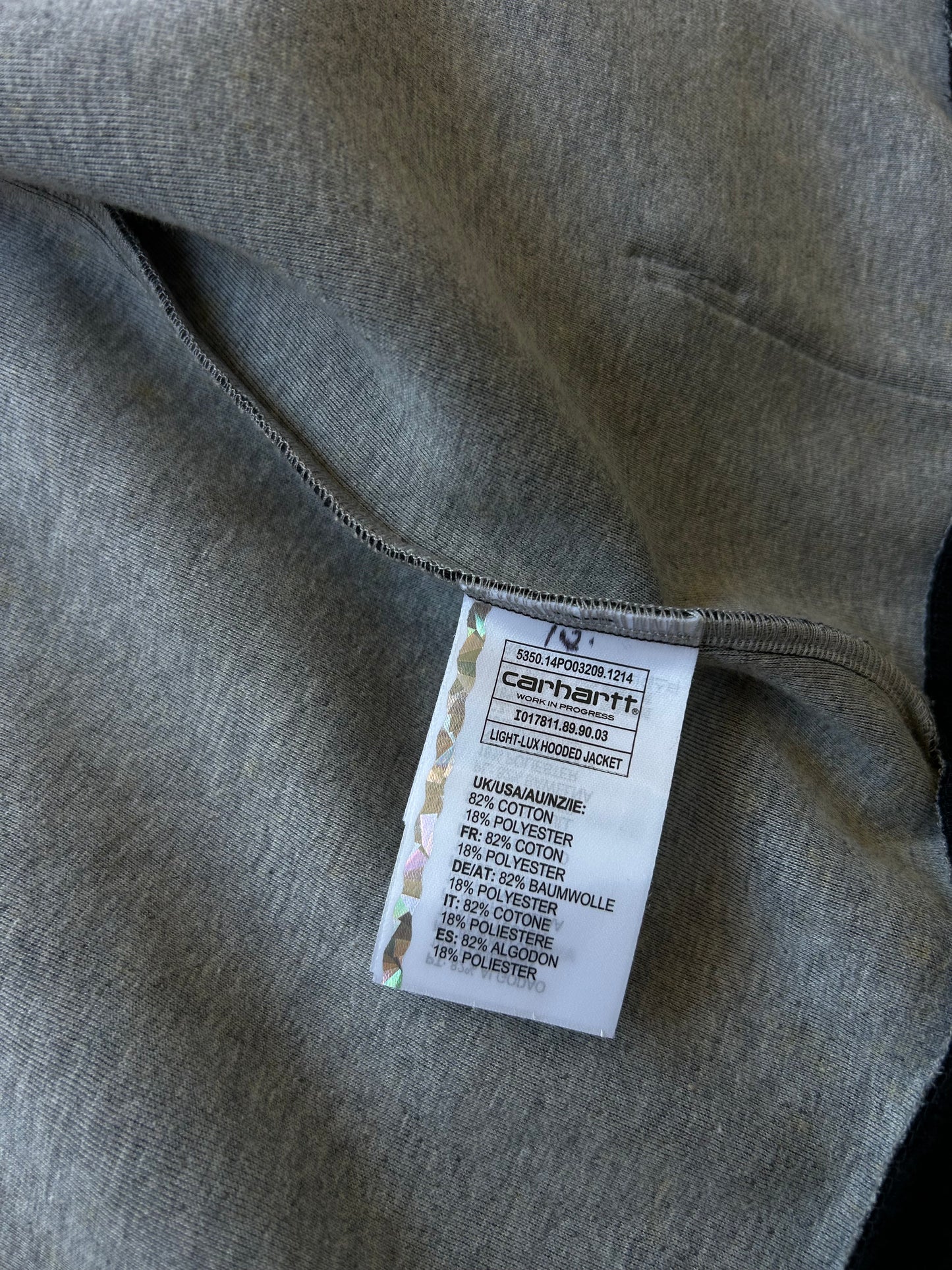 Carhartt Navy Blue Zip up Hoodie Medium