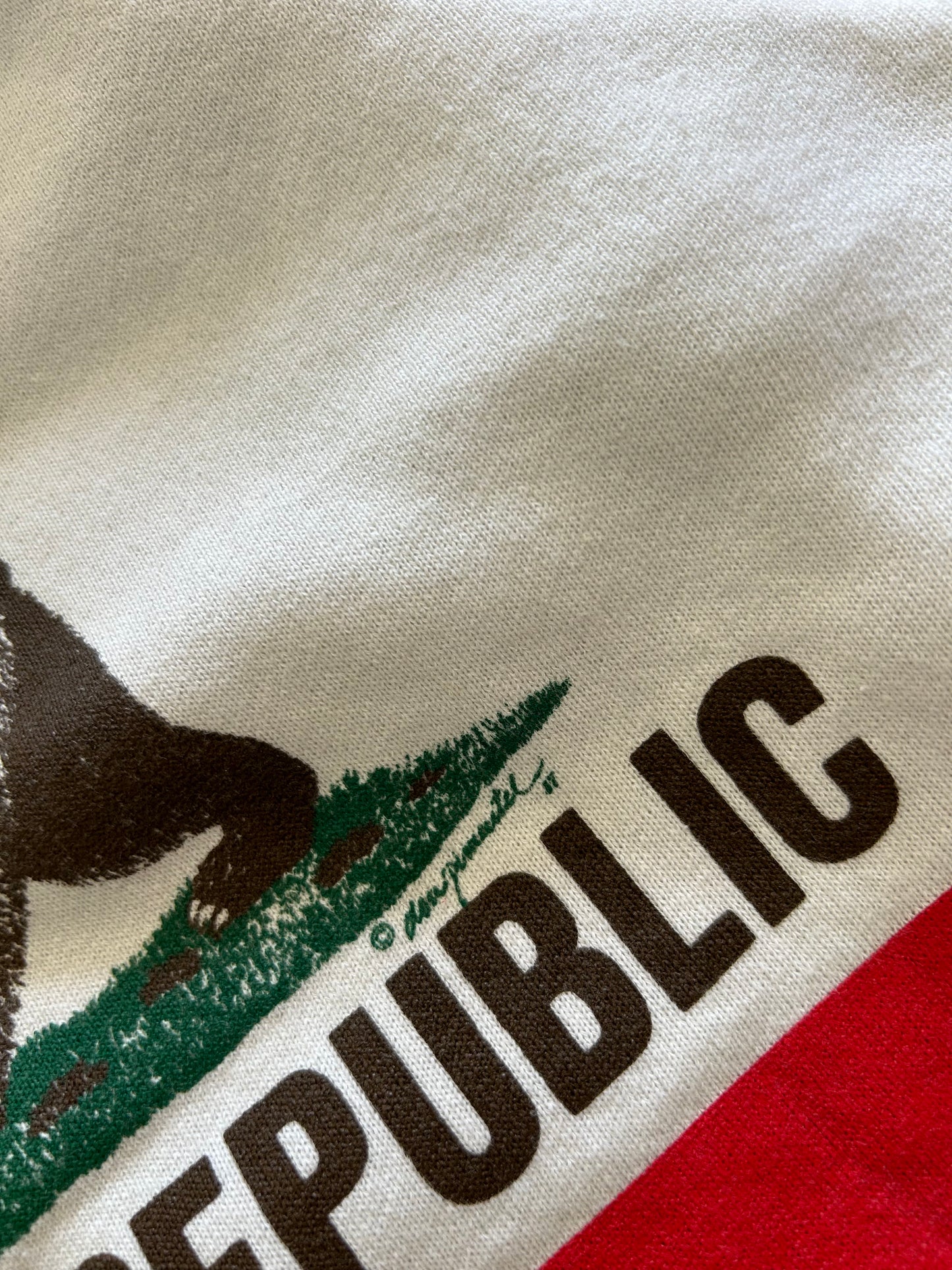Vintage California Republic Sweater 1997 White Large