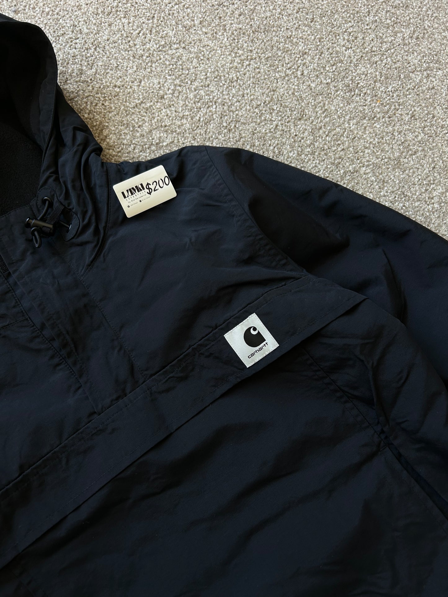 Carhartt Xtra Small Nimbus Pullover Black Jacket