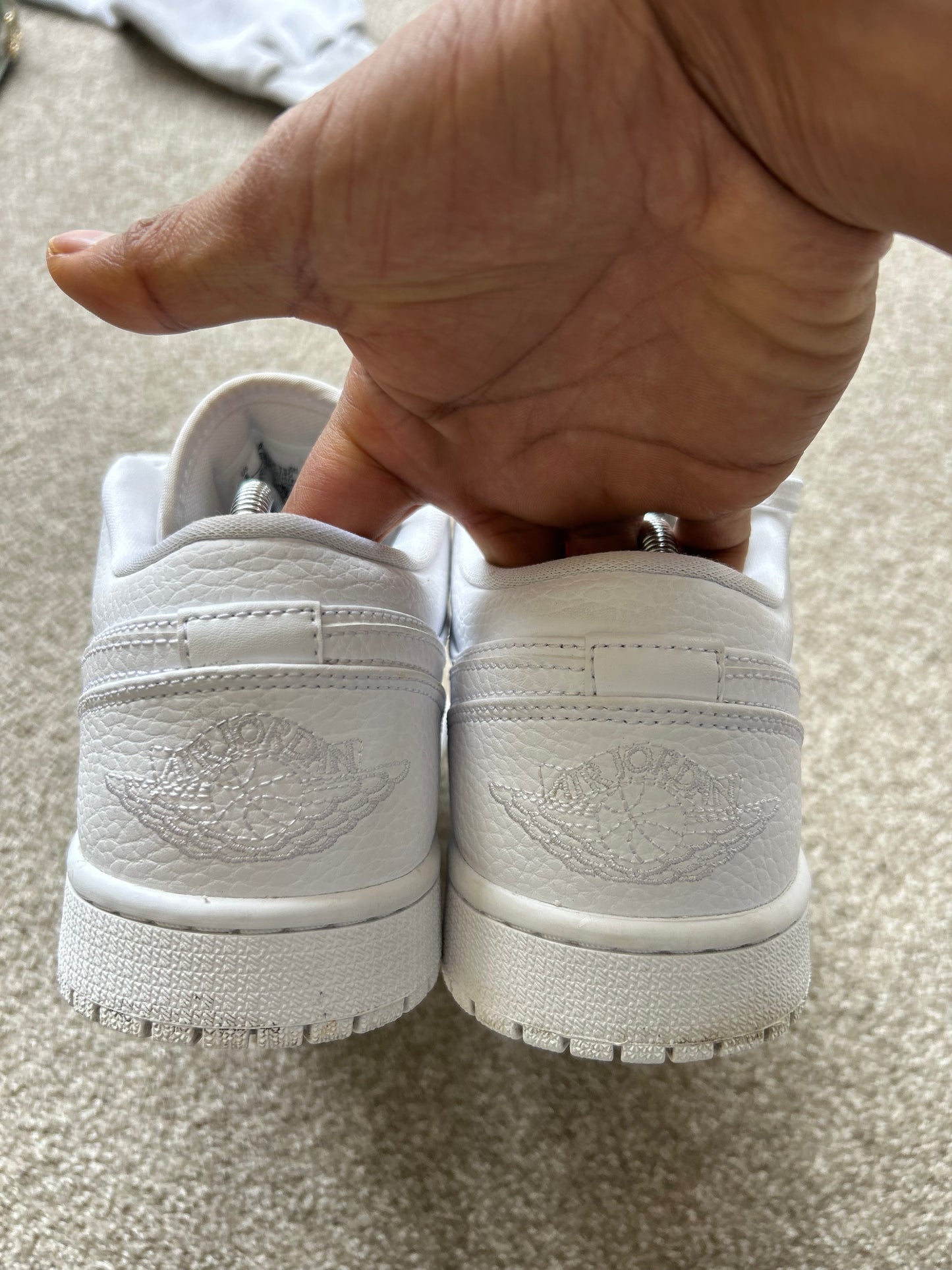 Jordan Air Jordan 1 Low "Triple White" Size 8 Mens Eu 41 ,26CM