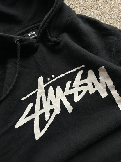 Vintage Stussy Hoodie Made in USA Black Large 9/10 Condition