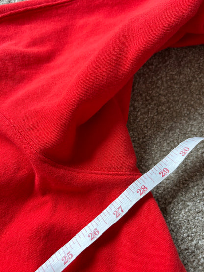 Calvin Klein Orange Hoodie Large Oversize Boxy