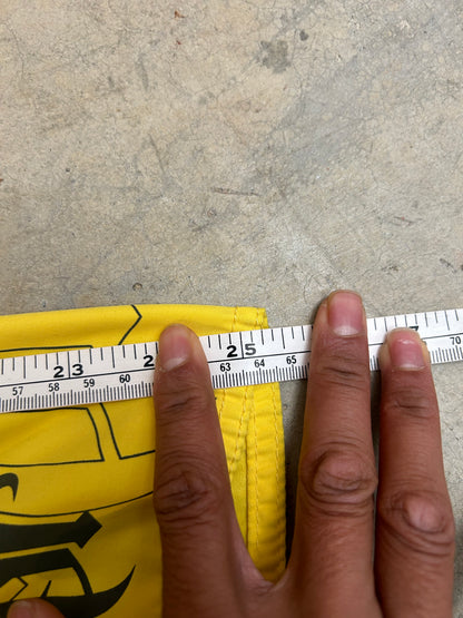 yellow Quiksilver men's boardshorts y2K size 36