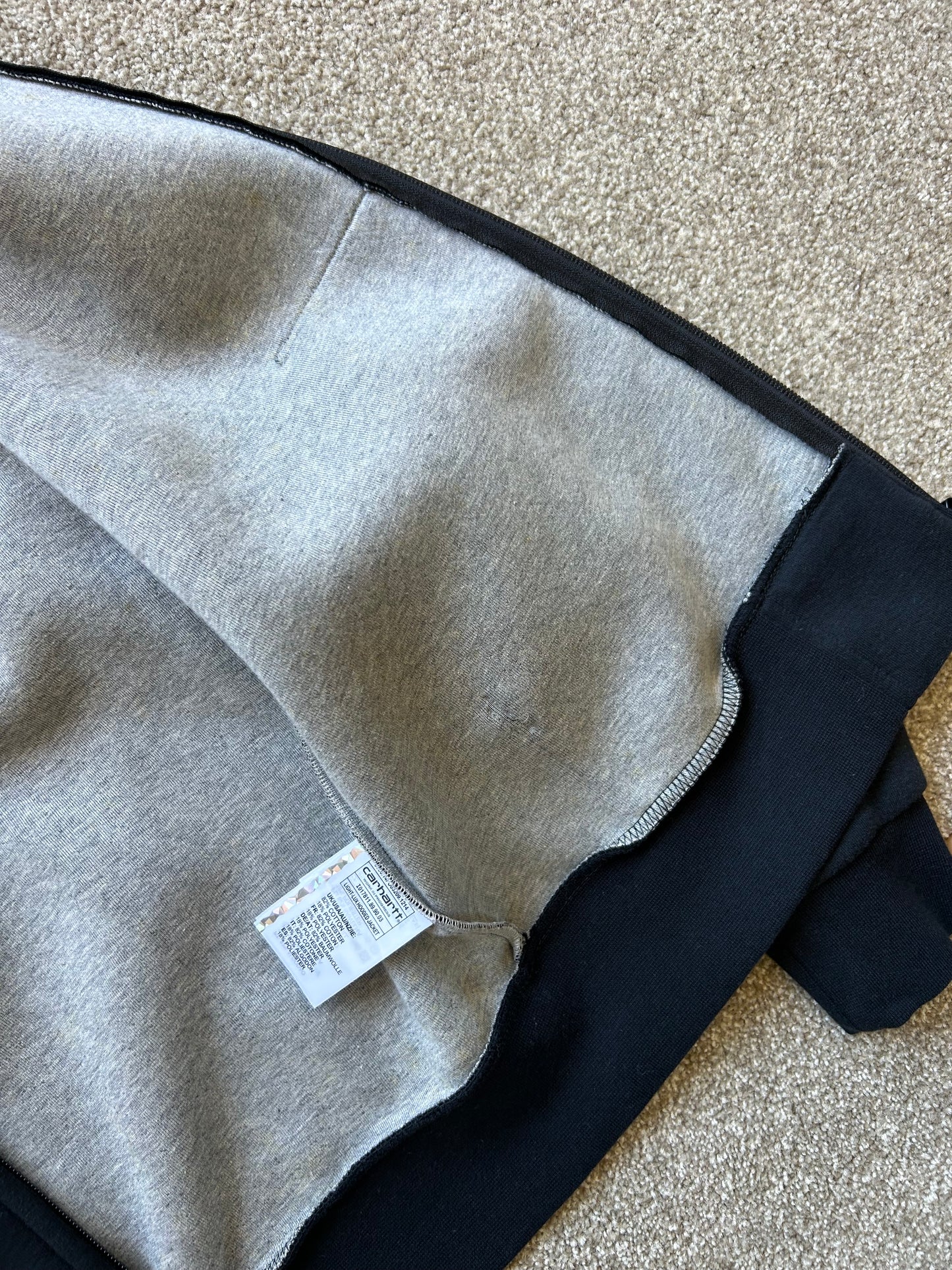 Carhartt Navy Blue Zip up Hoodie Medium