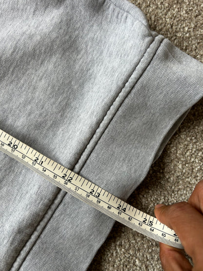 Lacoste crew neck sweatshirt in grey organic brushed cotton Medium