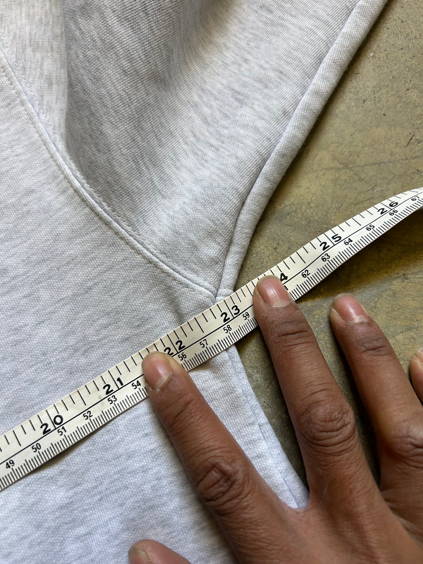 vintage-style Tommy Jeans crewneck sweatshirt features a prominent vertical logo patch on the chest Large