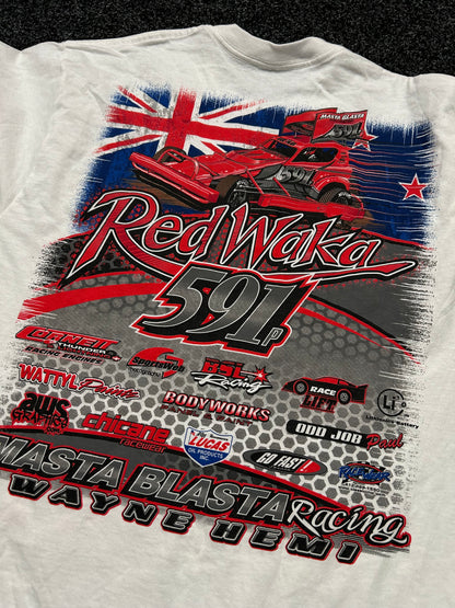 Red Waka Wayne Hemi Cartee Gildan Tag Medium New Zealand