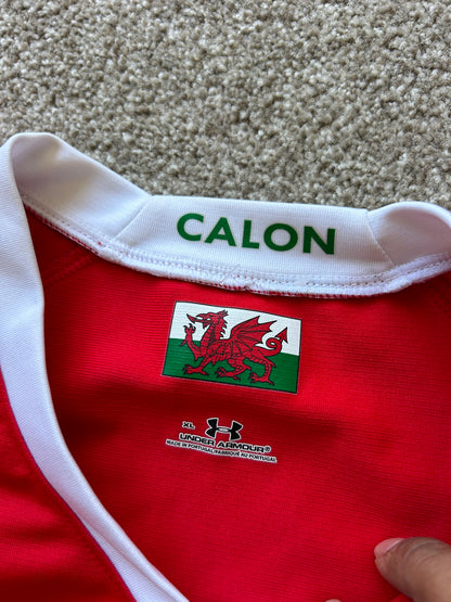 vintage Under Armour Wales Rugby Union home jersey, specifically from the 2008-2010 Red Large