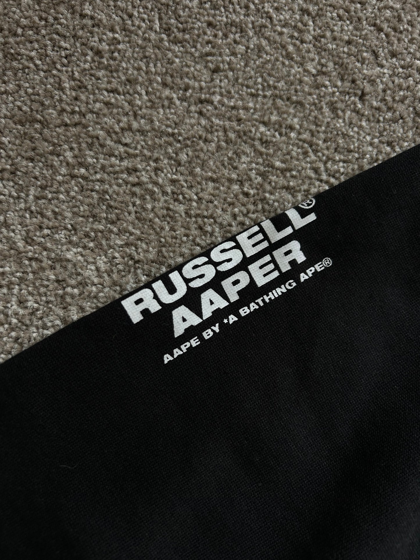 AAPE x Russel Athletic XL Grey Two tone