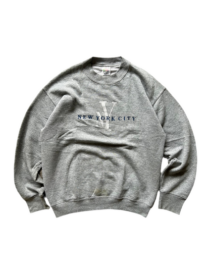 Vintage New York City Sweater FOTL Best Grey Medium