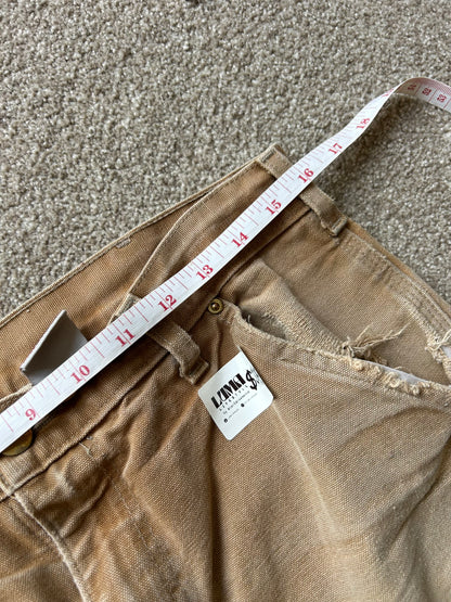 Carhartt Vintage Double Knee Khaki Pants 32 waist 39 Length