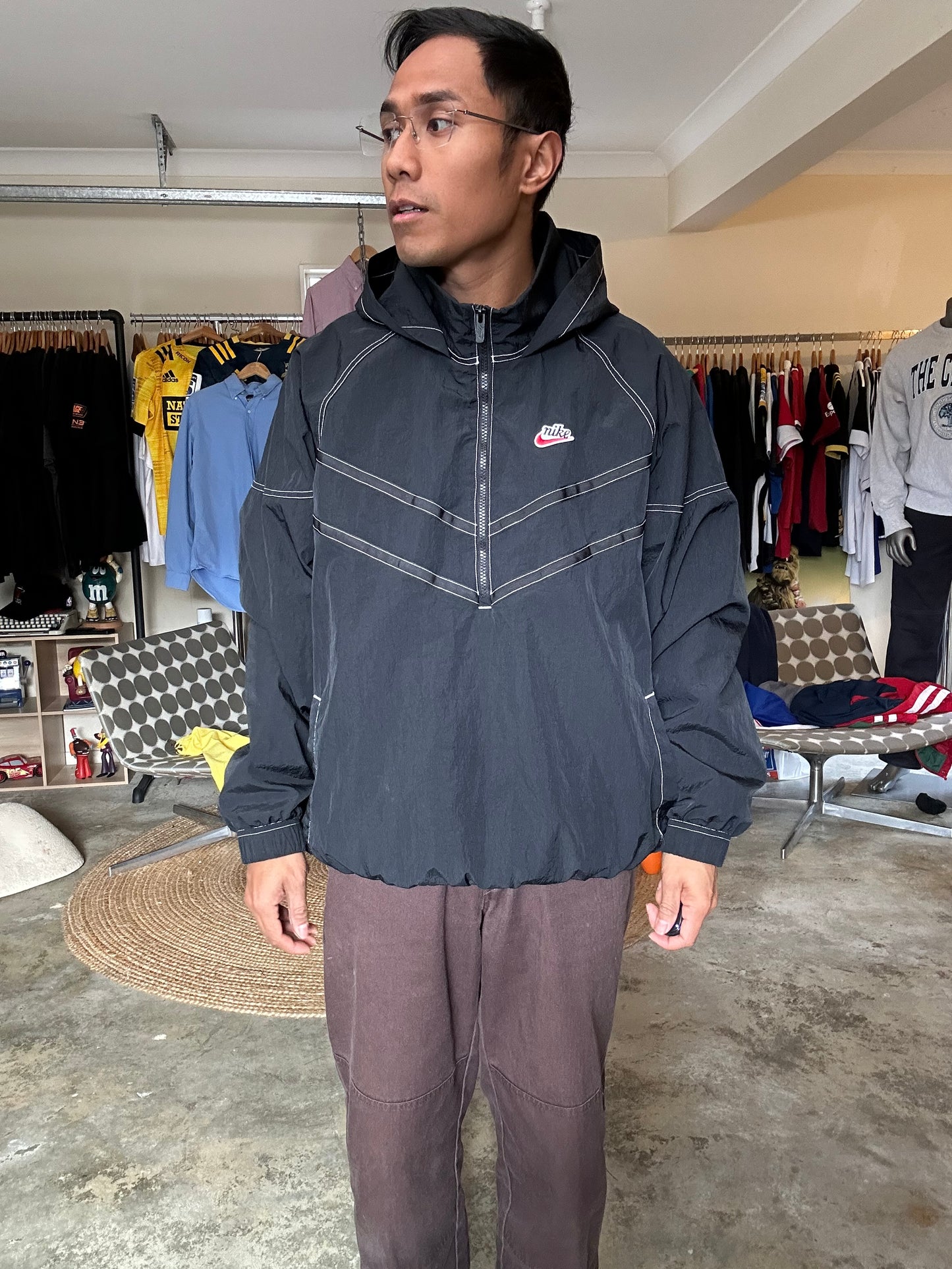 Nike NSW Windrunner SW5 Black Anorak Large