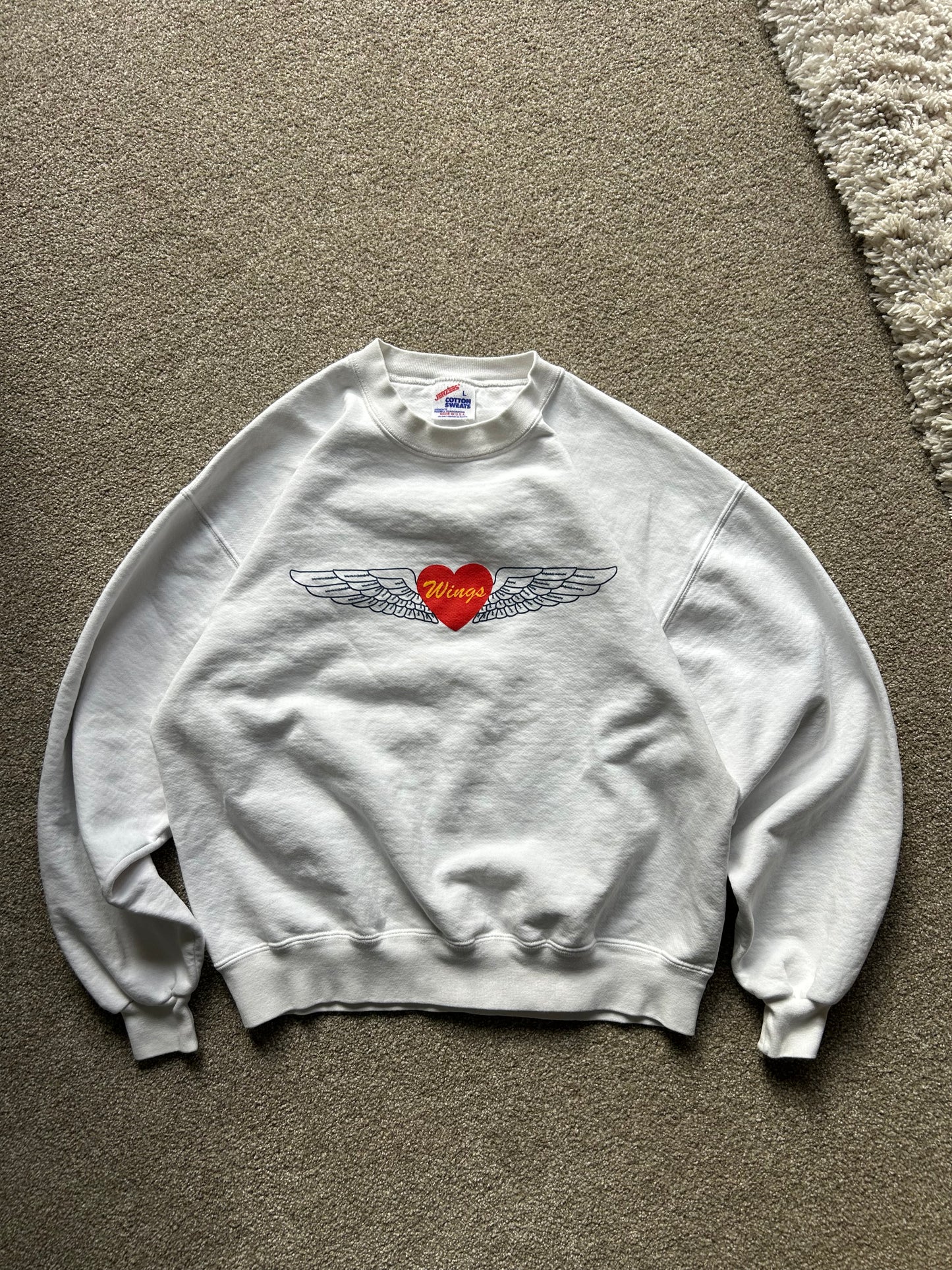 Vintage Sweater Made in USA Large White