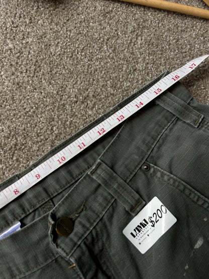 Vintage Carhartt Moss Green Pants size 32 waist 42 Length