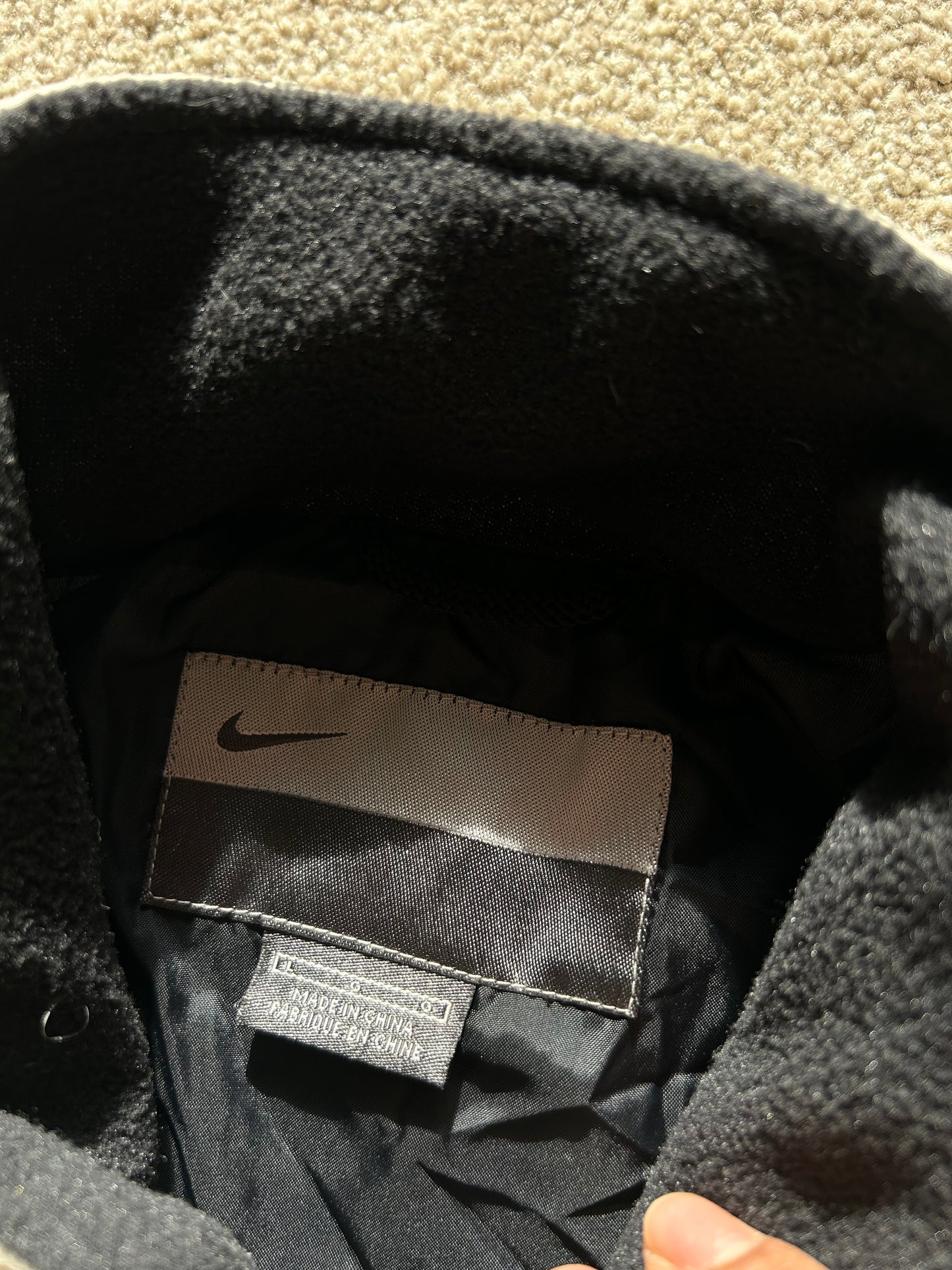 Nike Side Swoosh Puffer Cream XL Vintage