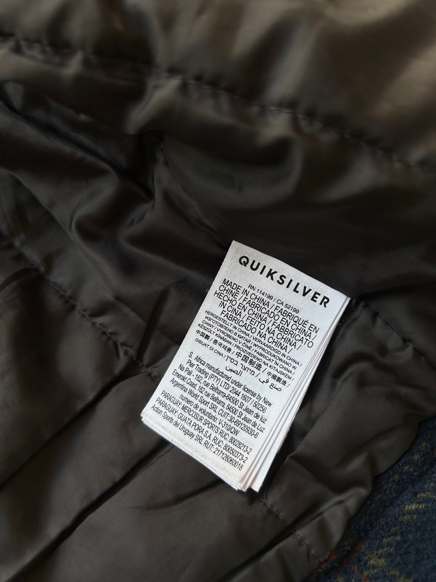 Quiksilver Hurry Down Jacket Small Navy