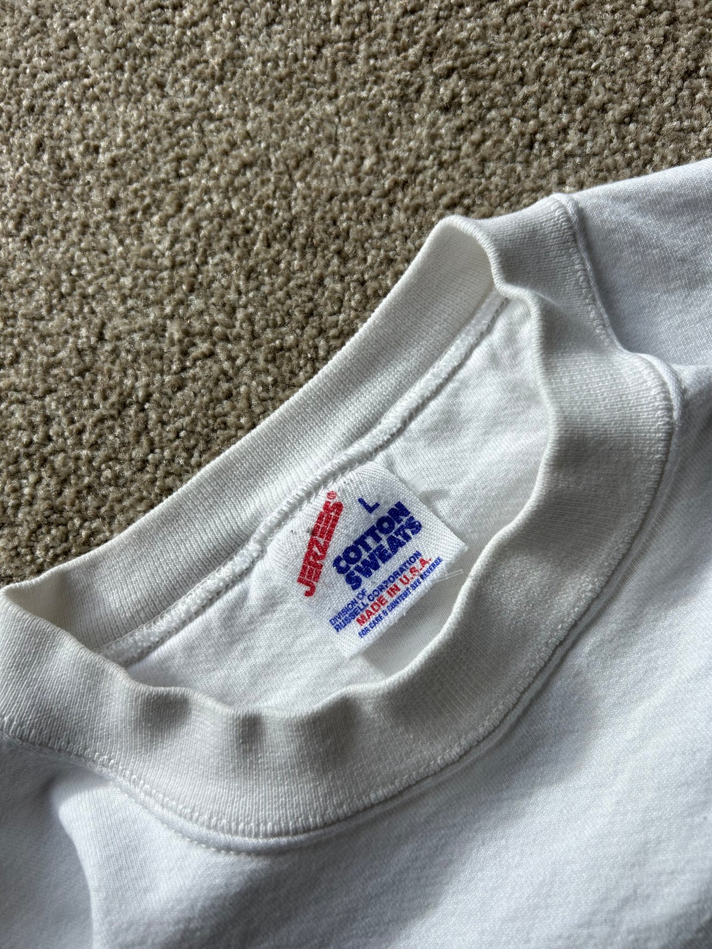 Vintage Sweater Made in USA Large White