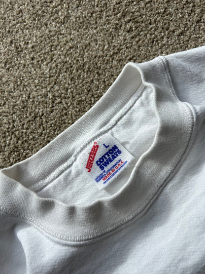 Vintage Sweater Made in USA Large White