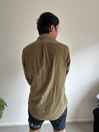 Ralph Lauren RL Faded Longsleeve Corduroy Polo Large