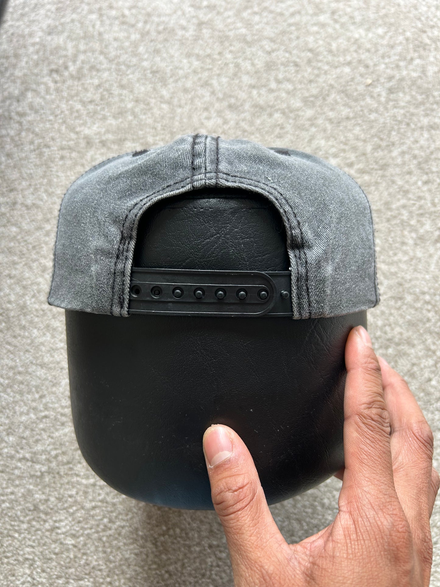 gray Jack Daniel's Old No. 7 Brand baseball cap with black embroidered logos OSFA