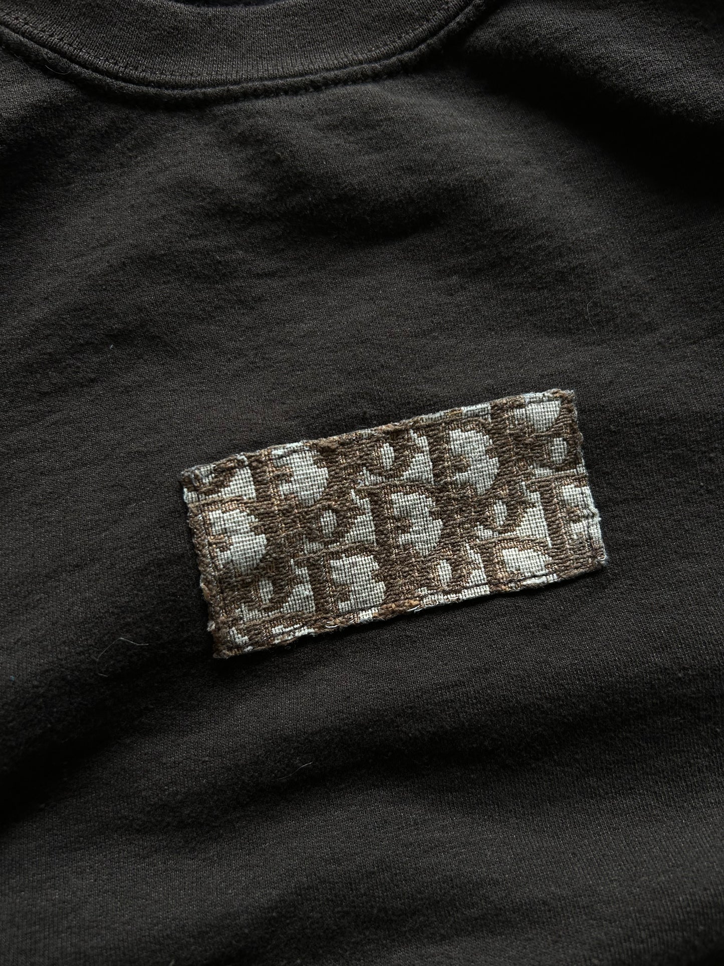 MEN'S DIOR PATCH OVERSIZED CREWNECK SWEATSHIRT Large