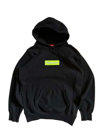 Supreme Box Logo Hooded Sweatshirt Large Black (Off)
