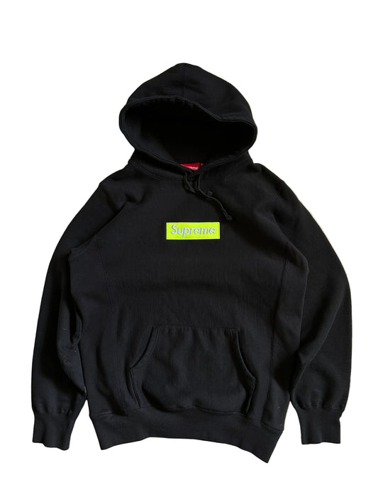 Supreme Box Logo Hooded Sweatshirt Large Black (Off)