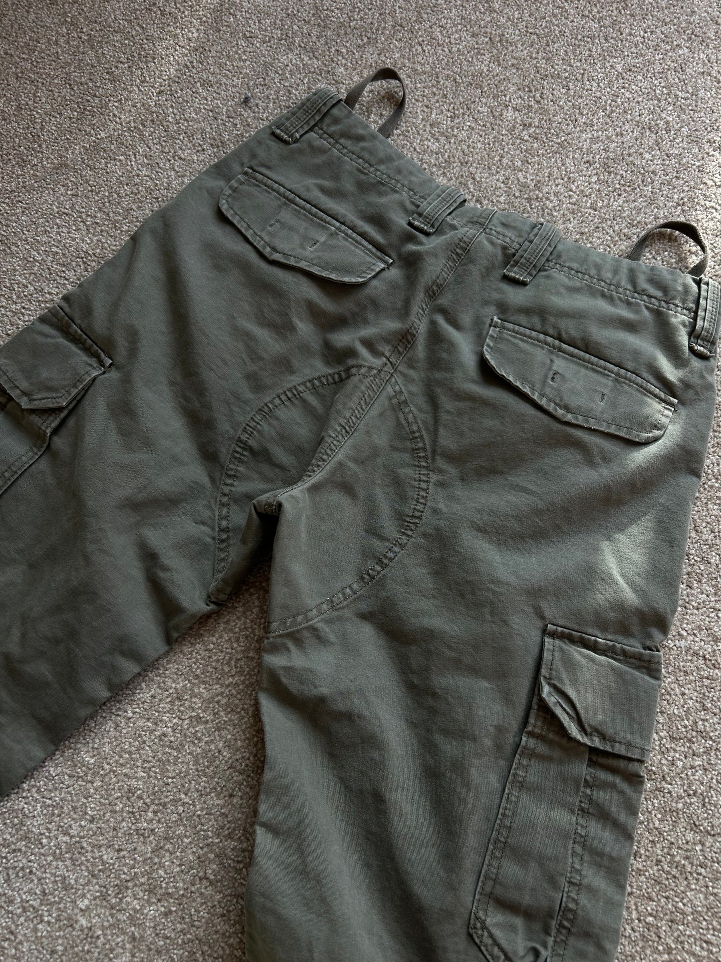Gap Vintage Utility Cargo Pants Double Knee Olive size 30