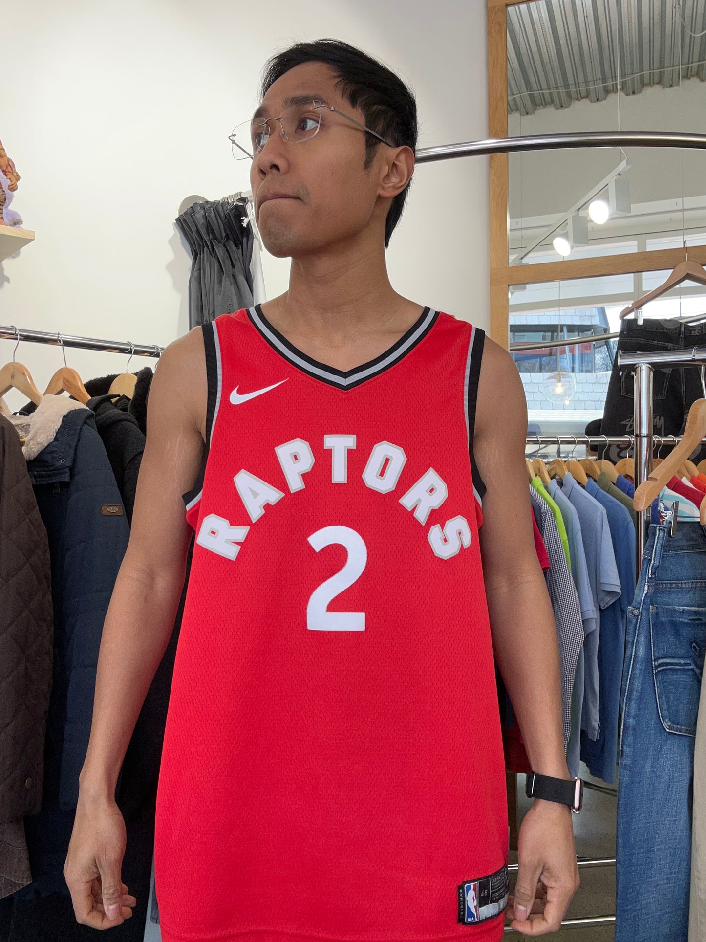 Nike Toronto Raptors Kawhi Leonard Icon Edition Swingman jersey from his 2018–2019 championship season Large