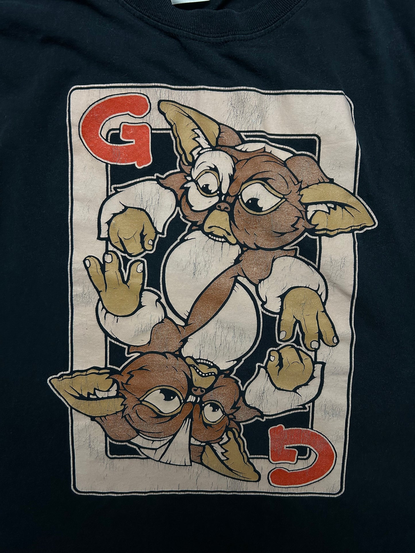 Gremlins Gizmo Tee XL Nave Blue Gildan Tag