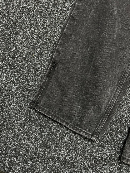 Ksubi Relaxed Fit Denim Black Jeans size 30 Flared