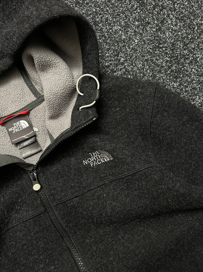 The North Face Wool Fleece Grey Hoodie Large