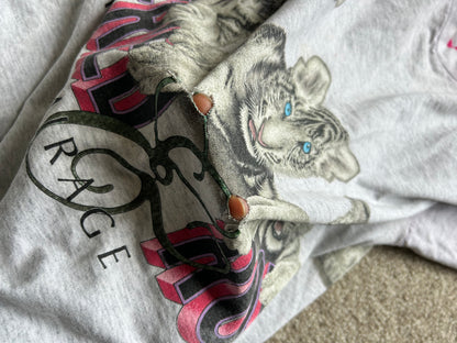 Siegfried and Roy Vintage VTG Grey Layered T Shirt Large 1993