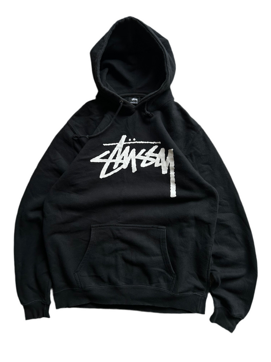 Vintage Stussy Hoodie Made in USA Black Large 9/10 Condition
