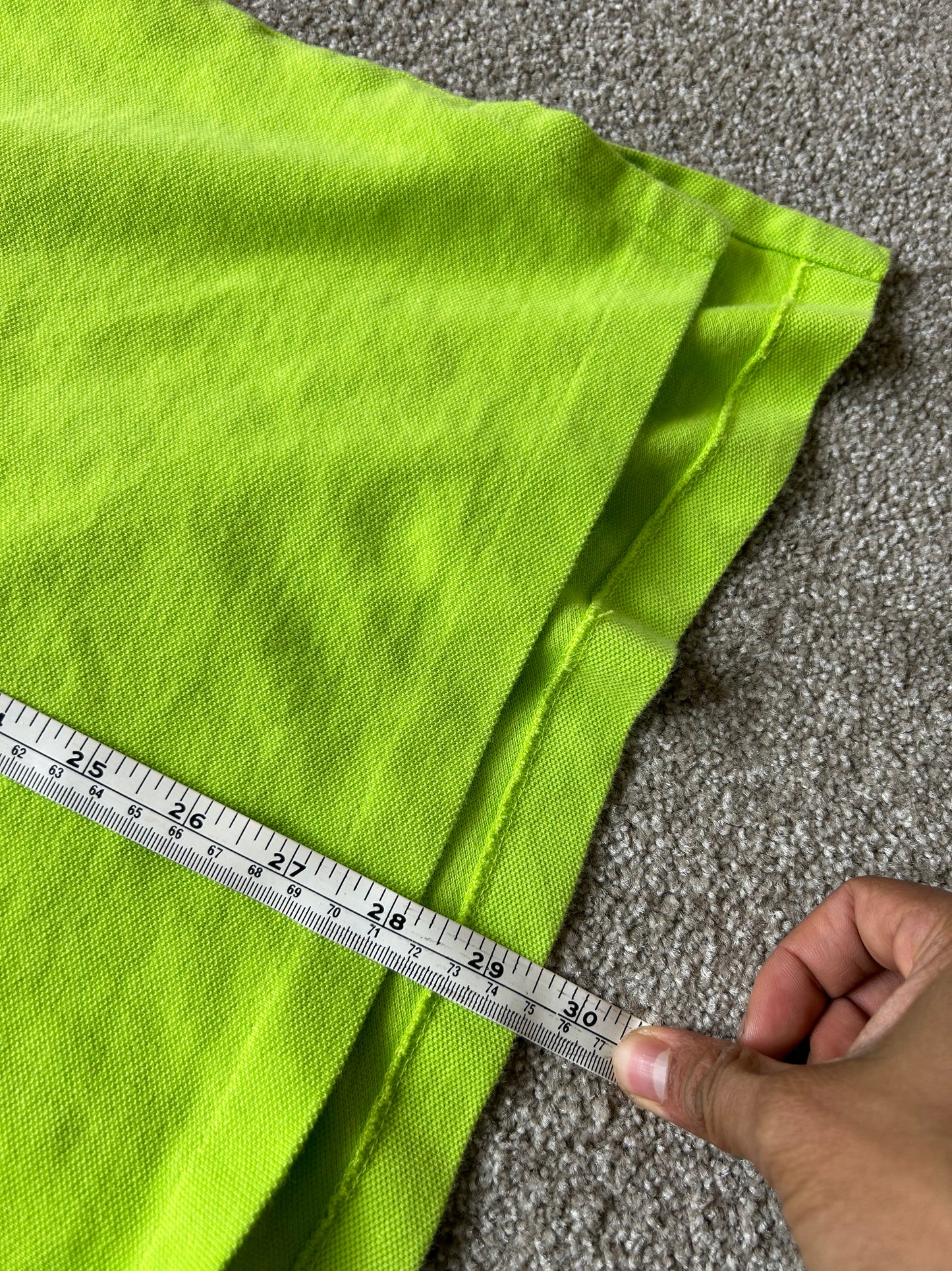 Polo Ralph Lauren logo short-sleeve polo shirt in lime green cotton XL