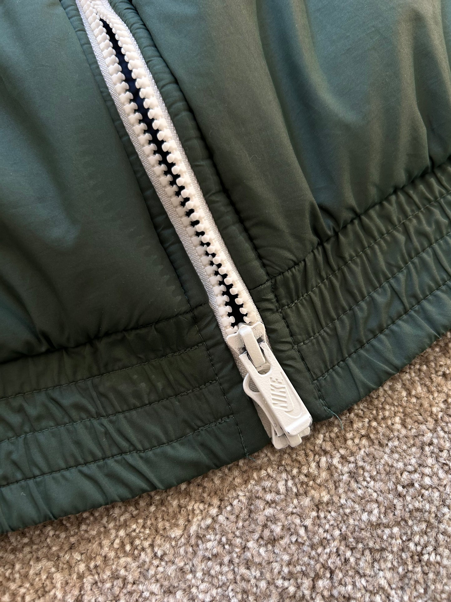 Nike Sportswear Zipper Woven Jacket Silver Green Silvergreen Large
