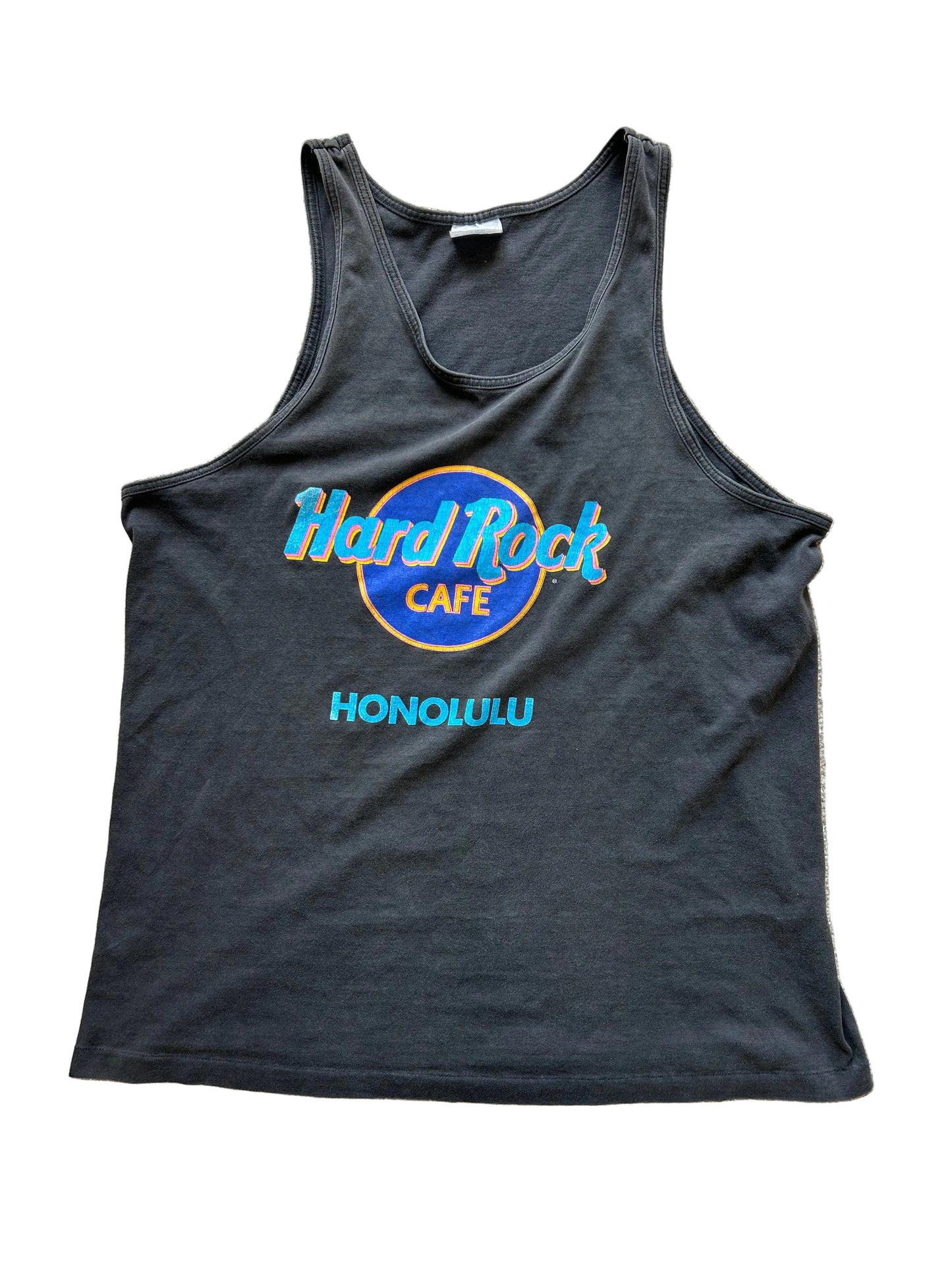 vintage black Hard Rock Cafe Honolulu tank top Black Hanes Tag Large