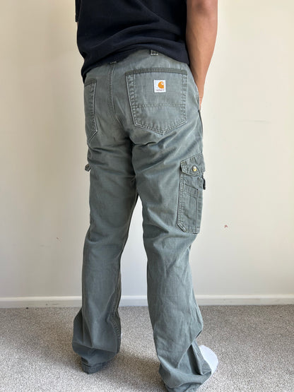 Vintage Carhartt Moss Green Pants size 32 waist 42 Length