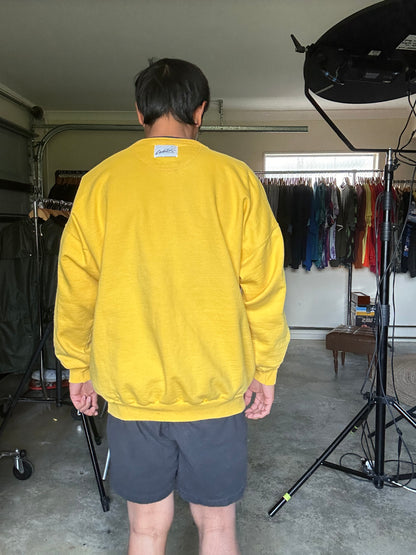 vintage University of Michigan sweatshirt Yellow Large