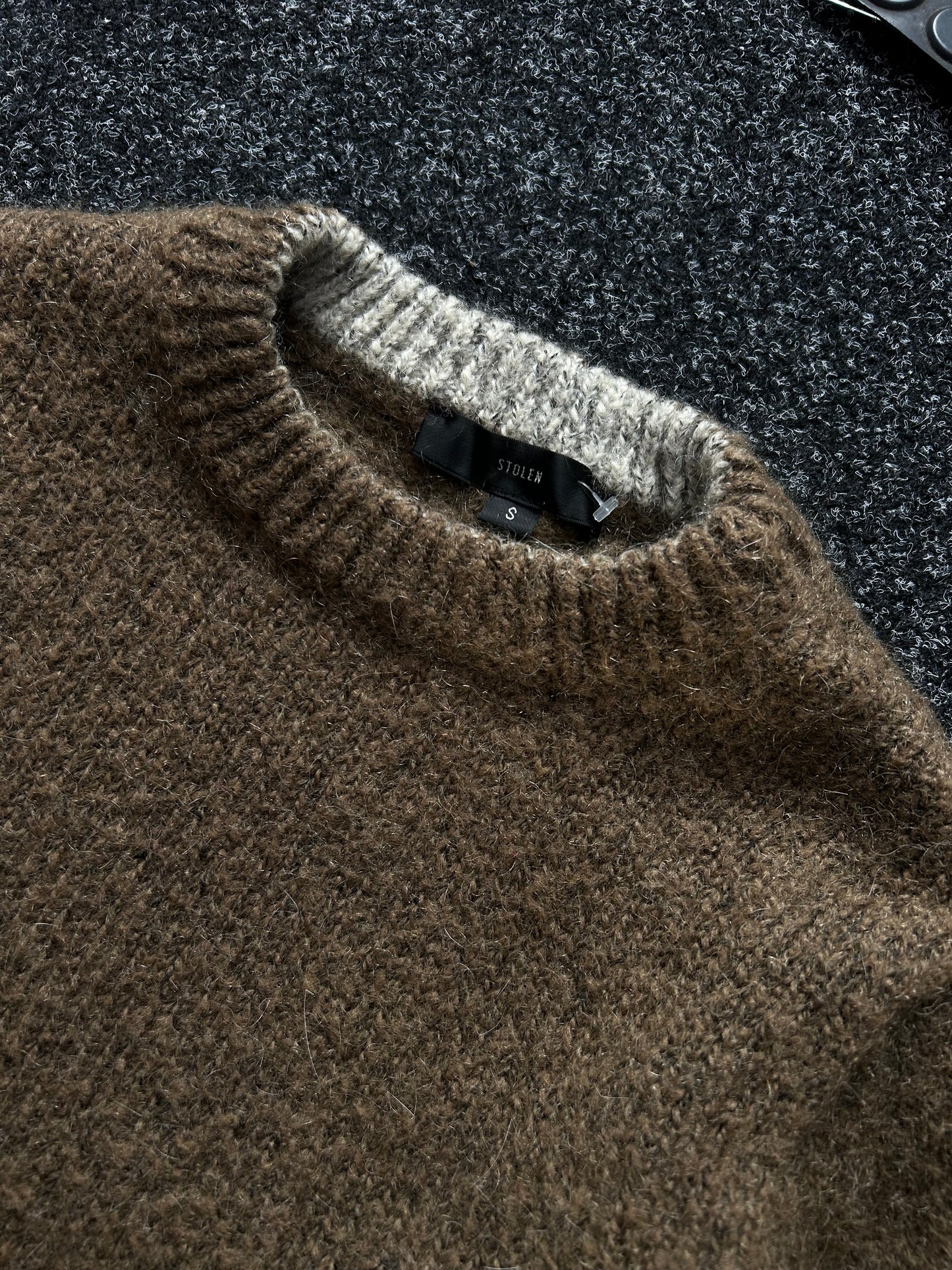 Stolen Girlfriends Brown Small Knitted Sweater