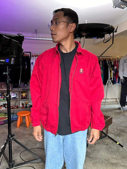 Red vintage Chaps Ralph Lauren Harrington bomber jacket Medium