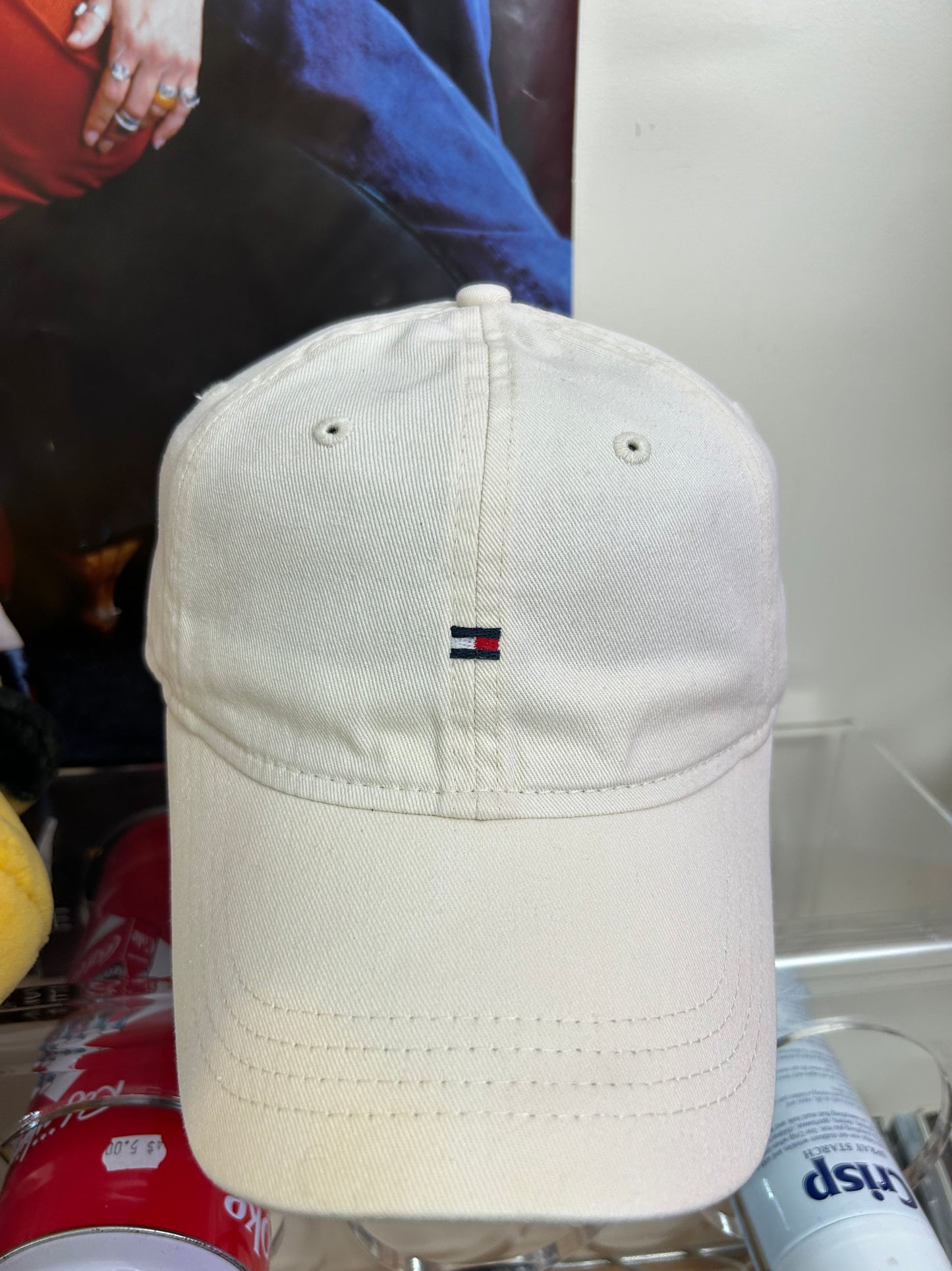 Tommy Hilfiger Cream Small Logo Hat