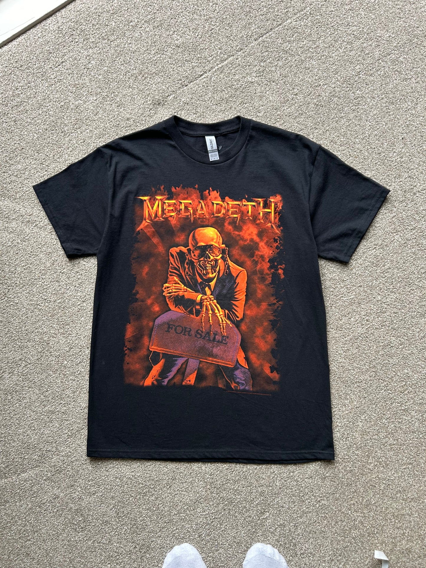 Megadeth Band Tee Gildan Tag Date 2022 Medium Black