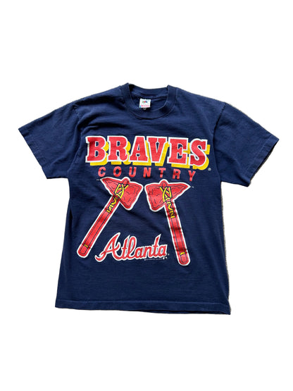 vintage 1990s single-stitch Atlanta Braves Medium Navy