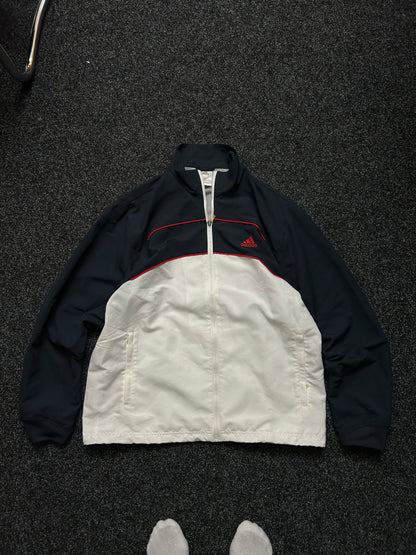 Vintage Adidas Track Jacket XL Navy Blue /White