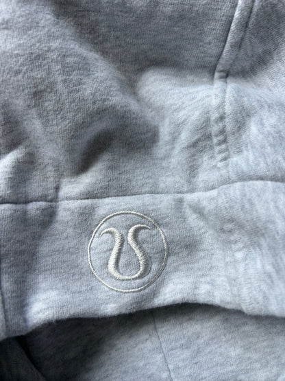 Lululemon Scuba Full-Zip Hoodie in grey cotton fleece size 6 Small