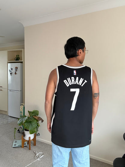black Nike Kevin Durant Brooklyn Nets #7 Icon Edition Swingman jersey 2022 Large