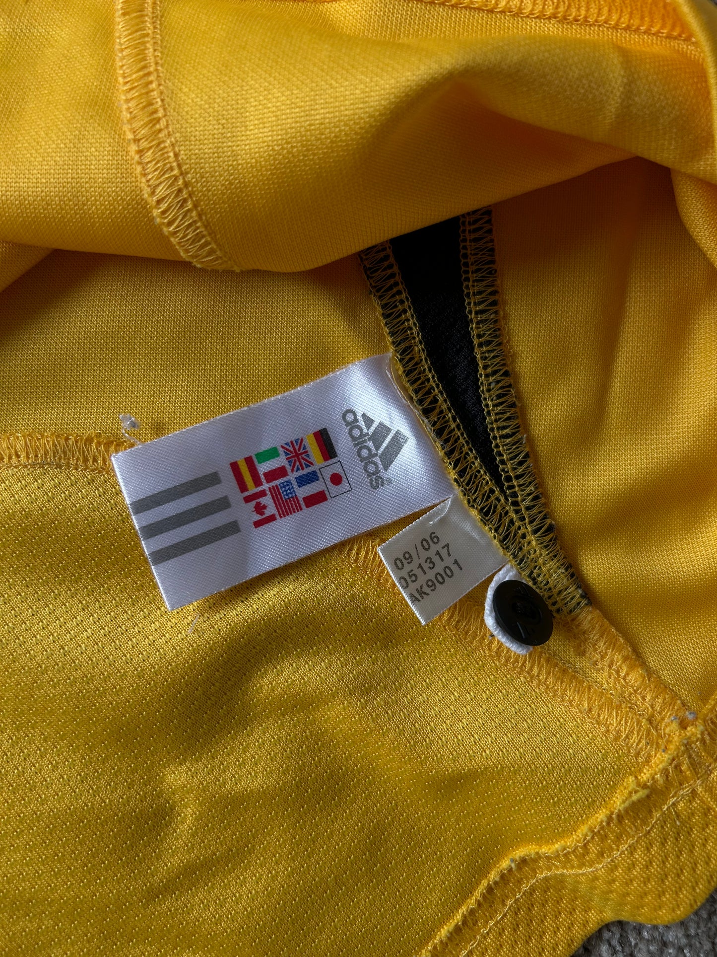 2007 2008 Hurricanes Rugby Union Shirt Adidas XL Yellow Ford
